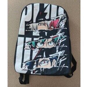 My Hero Academia Backpack School Bag New Anime Manga Travel Pack Black
